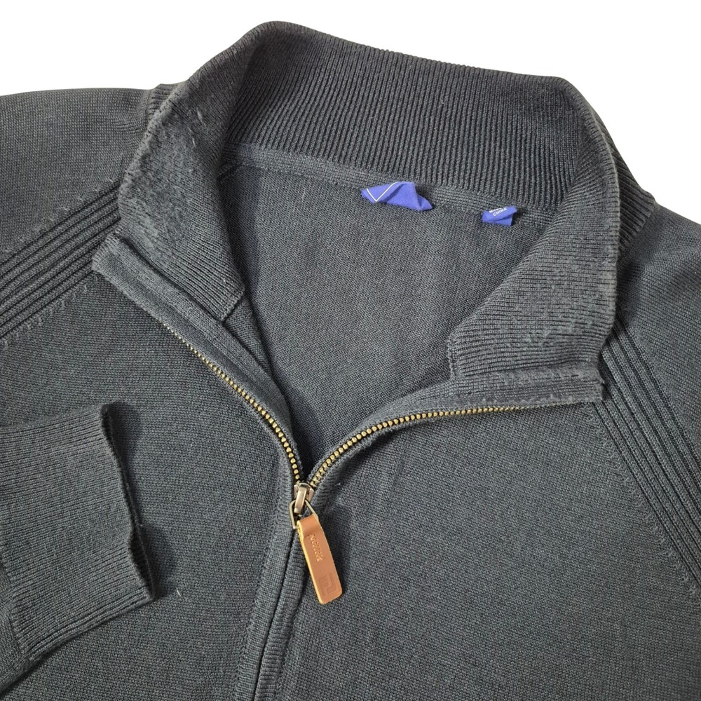FootJoy‎ Quarter Zip Sweater Mens XXL Navy Blue Wool Blend Golf Pullover